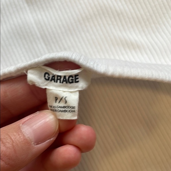 White Ribbed Tube Top - Picture 3 of 3